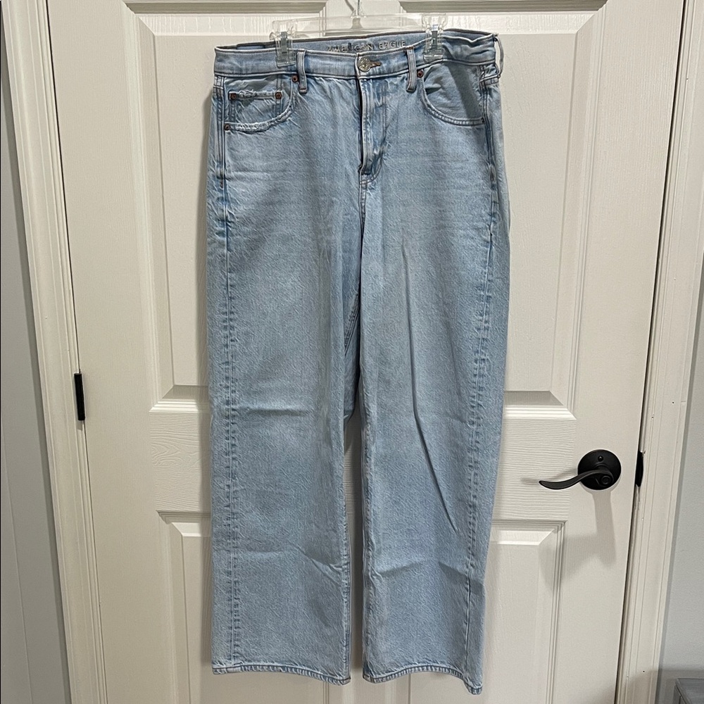 American Eagle Outfitters Sky Blue Straight Leg Jeans